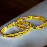 Gold Plated Sterling Silver Bangles