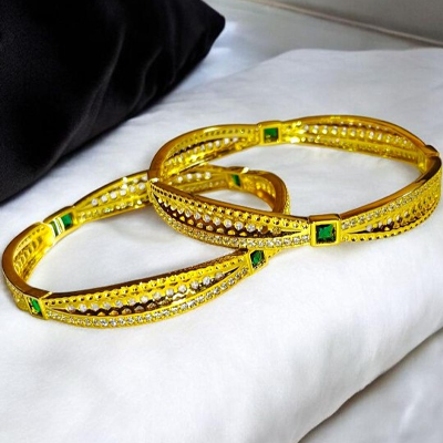 Gold Plated Sterling Silver Bangles