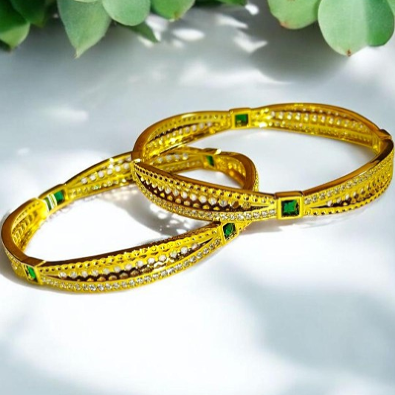 Gold Plated Sterling Silver Bangles
